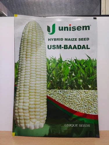 Printed Glossy Maize Seeds Kg Packaging Pouch Without Cylinder Heat