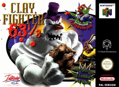 ClayFighter 63 1/3 boxarts for Nintendo 64 - The Video Games Museum