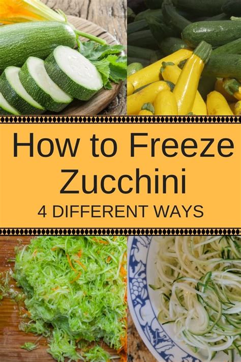 How To Freeze Zucchini Different Ways