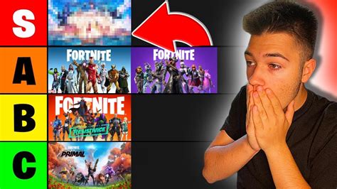 Tier List Cu Toate Sezoanele Din Fortnite Youtube