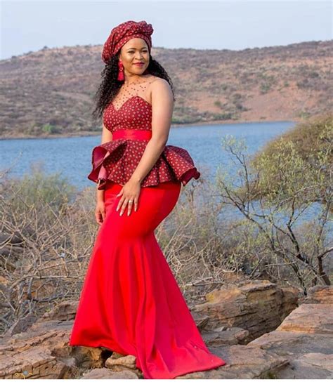 Newest Tswana Traditional Dresses 2023 For Bridesmaids Isishweshwe