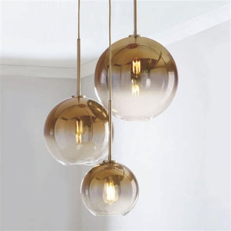 Luxury Glass Globe Pendant Light 3 Globe Pendant Light