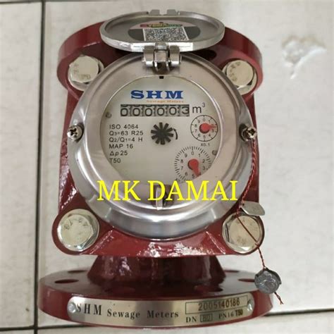 Jual Water Meter Air Limbah Shm Flange Inch Meteran Air Kotor