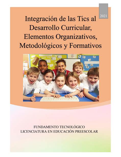 Integraci N De Las Tics Al Desarrollo Curricular Elementos