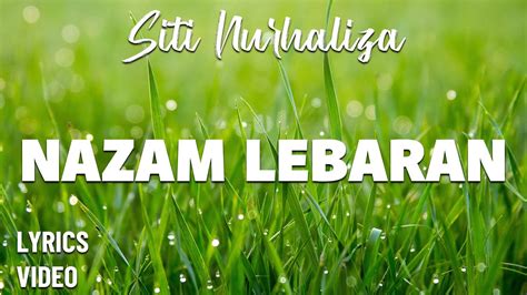 Siti Nurhaliza Nazam Lebaran Lyrics Youtube