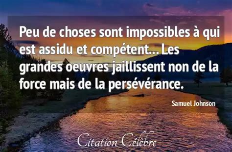 Citation Force Perseverance Choses Samuel Johnson Phrase N