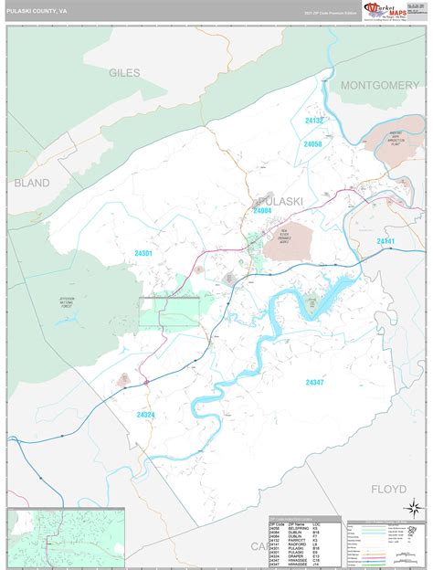 Pulaski County Map