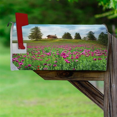 Flower Field Mailbox Cover Decorative Spring Mailbox Magnet VWAQ - MBM