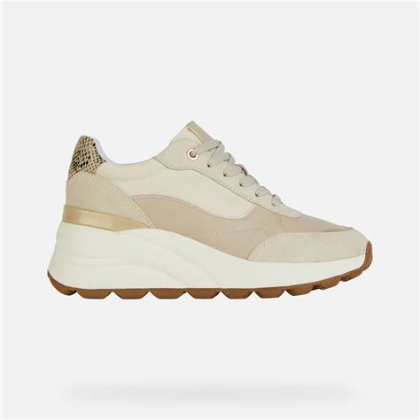 Geox Spherica Ec Women S Sand Wedge Sneakers Geox