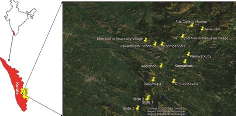 Map of the study area showing landslide locations | Download Scientific Diagram