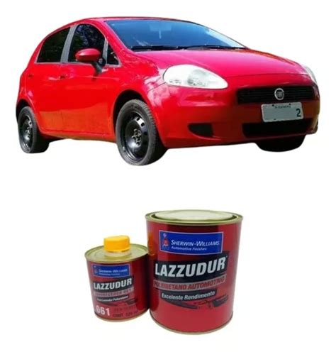 Tinta Automotiva Pu Vermelho Alpine Fiat Kit C Litros