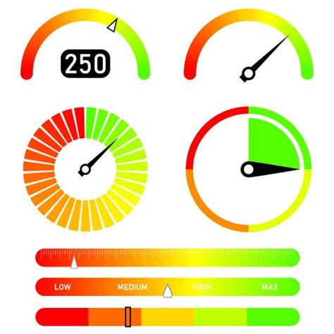 Credit Score Gauge Royalty Free Vector Image Vectorstock