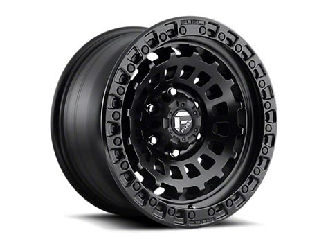 Fuel Wheels Tacoma Zephyr Matte Black 6 Lug Wheel 17x9 1mm Offset