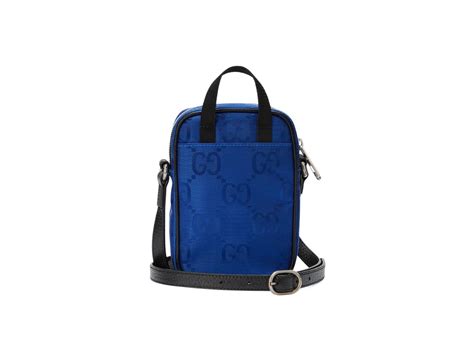 SASOM Bags Gucci Off The Grid Mini Bag In Blue GG Econyl Nylon And