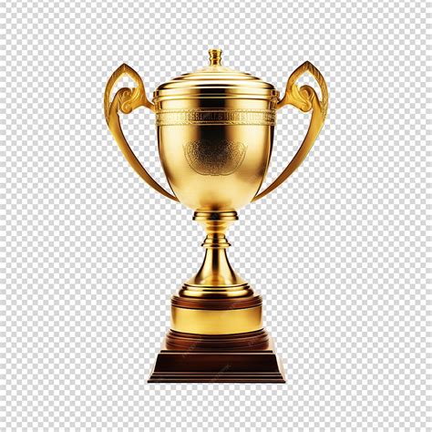 premium psd trophy isolated  transparent background