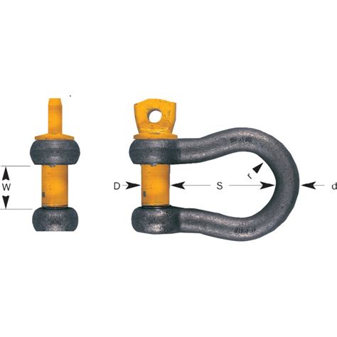 Ttc Lifting Gear 02012 Safety Anchor Bow Shackle S At Zoro