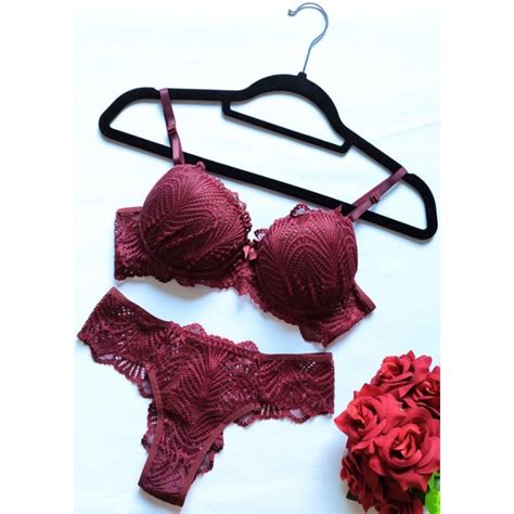 Conjunto Lingerie Bojo Sexy Em Renda Moda Íntima Shopee Brasil