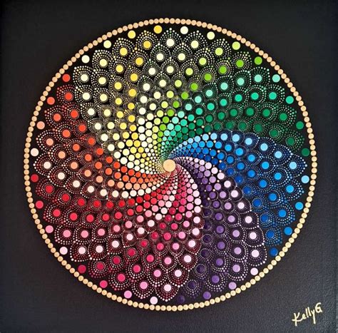 SPIRAL RAINBOW - SACRED GEOMETRY ART - Paintings & Prints, Abstract ...