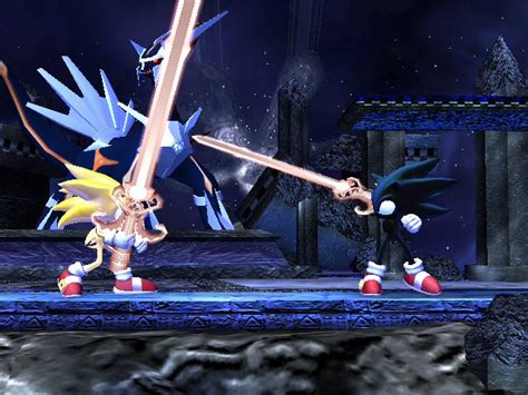 Super Sonic Vs Dark Sonic By Dark Fawful On Deviantart