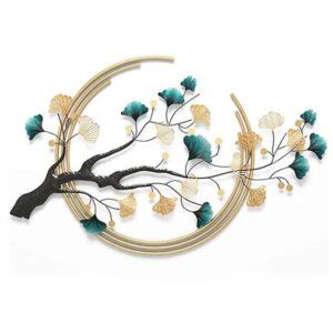 Ginkgo Leaf Metal Wall Art Decor Bruzzen