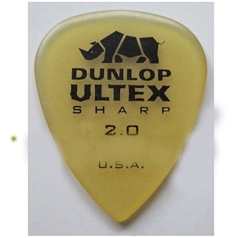 Dunlop Ultex Sharp Guitar Picks 2 0 Mm Pack Of 6 Walmart