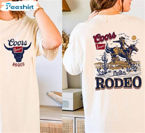 Original Coors Rodeo Shirt Comfort The Original Coors Cowboy Tee Tops