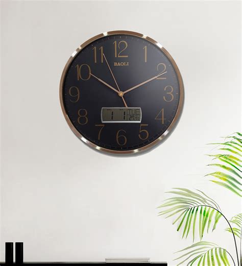 Buy Gold Plastic Digital Modern Wall Clock Online - Modern Wall Clocks ...