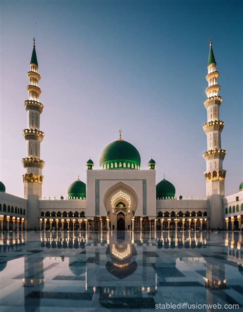 Symmetric Masjid Nabawi Structure | Stable Diffusion Online