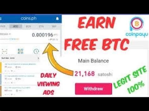 Earn Free Btc Coinpayu Youtube