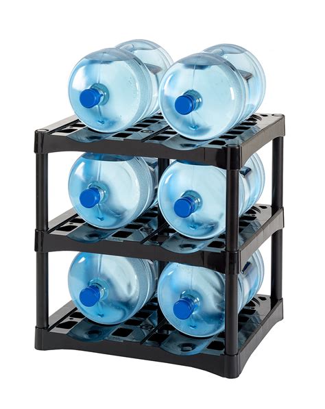 Double Wide 3 Tray Rack For Bottled Water Containers