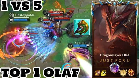 Wild Rift Olaf Top Olaf Gameplay Vs Rank Challenger Youtube