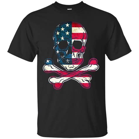 American Flag Skull And Crossbones T Shirt 344969608 Zelitnovelty