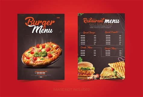 Premium Vector Beautiful Food Menu Design Template