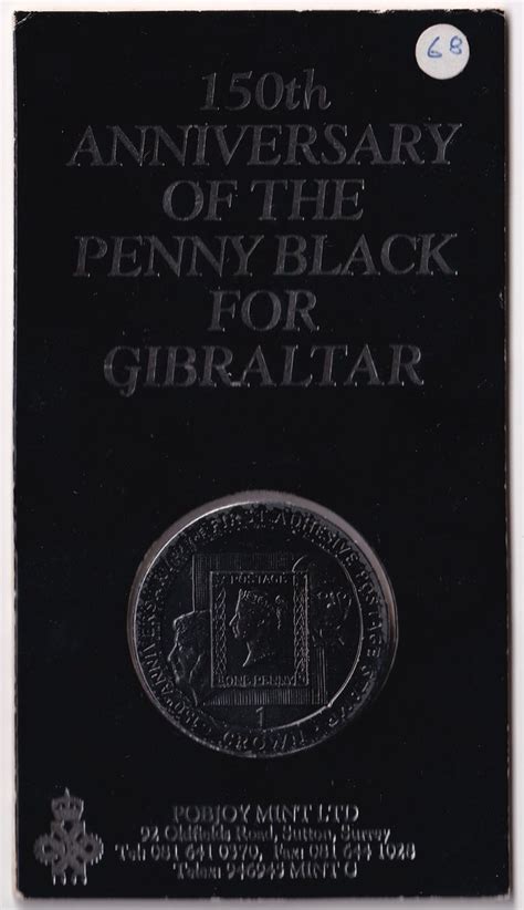 Gibraltar Th Anniversary Of The Penny Black Crown Coin Pack