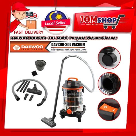 Daewoo 30litre Wet And Dry Vacuum Cleaners Davc90 30l With Blower