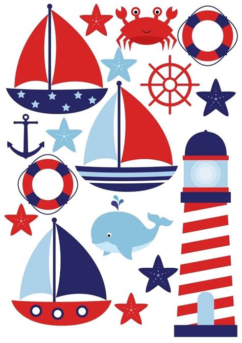 Sail Boat Ships Nautical Sailing Boats Nursery Wall Stickers Boats