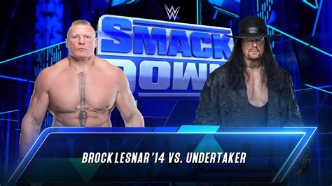 Wwe 2k23 Ps5 Brock Lesnar Vs The Undertaker Gameplay Smackdown Youtube