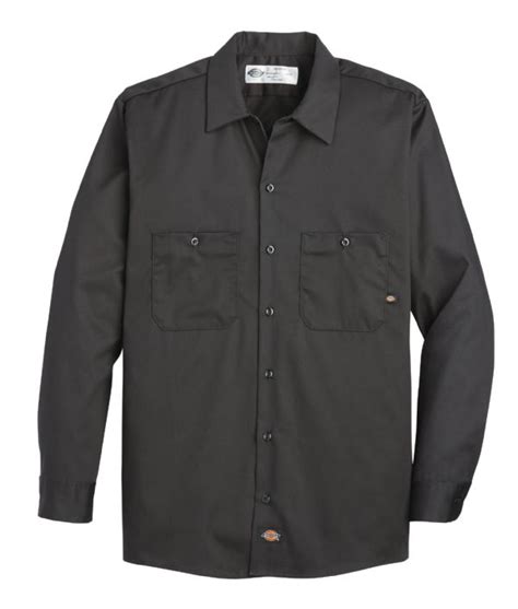 Mens Industrial Cotton Long Sleeve Work Shirt Dickies®b2b