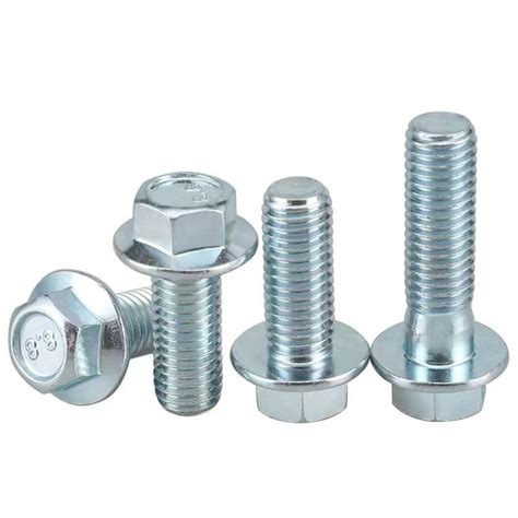 Gb Gb Full Thread Hex Head Flange Bolts M Zinc Plated