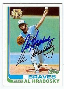 Al Hrabosky Autographed Baseball Card Atlanta Braves 2001 Topps