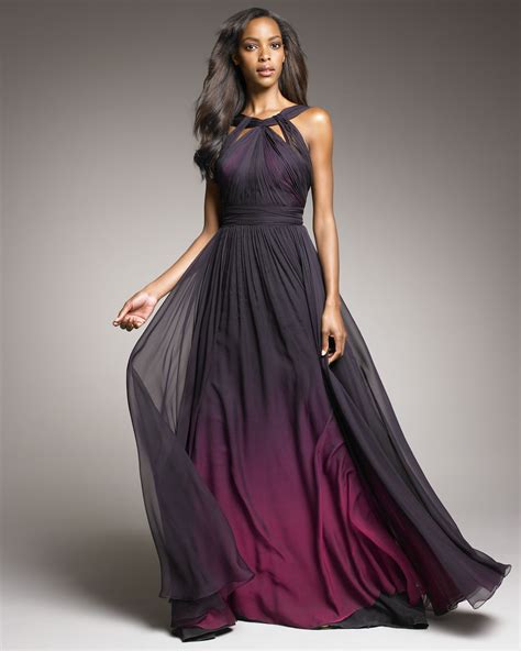 Black And Purple Ombre Dress Ombre Gown Gowns Ombre Dress