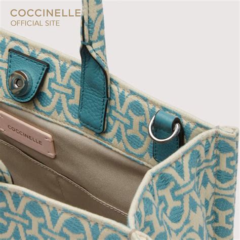 Coccinelle Never Without Bag Jacquar Handbag Mult Aqua Aqua