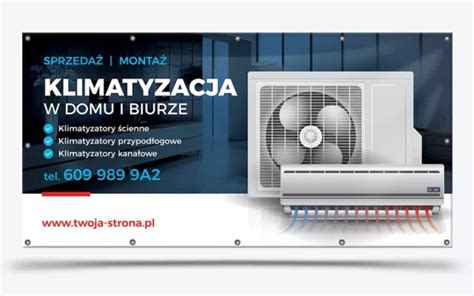 Ulotka Reklamowa Sprzeda Monta Serwis Klimatyzacji Do Domu I Biura