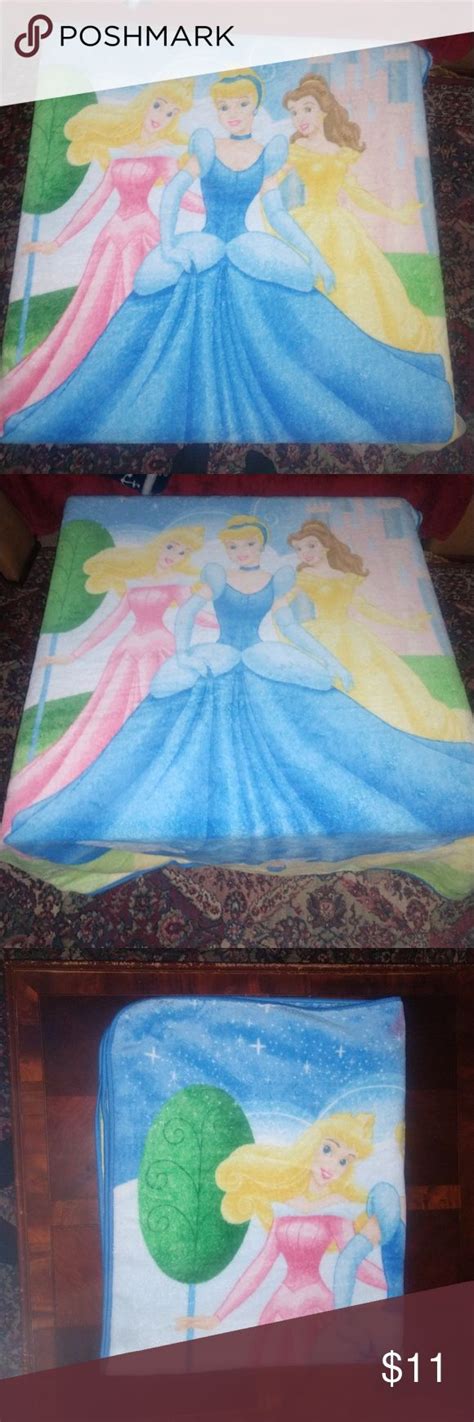 Disney Princess Blanket Aurora Cinderella Belle Disney Princess