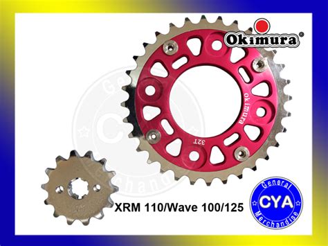 Chain And Sprocket Set Xrm Wave Okimura Lazada Ph