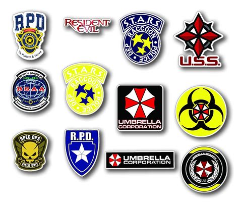 Stickerzzz Umbrella Corporation Resident Evil Set Of Stickers