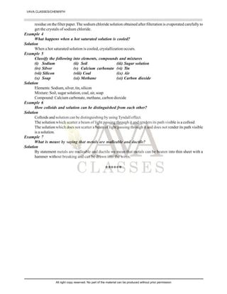 Class Science Chapter Is Matter Around Us Pure Notes Pdf Pdf