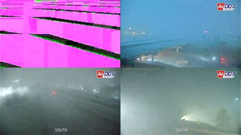 Arkansas Rogers Ar Tornado Captured By Dot Traffic Cams Rainwrapped Youtube