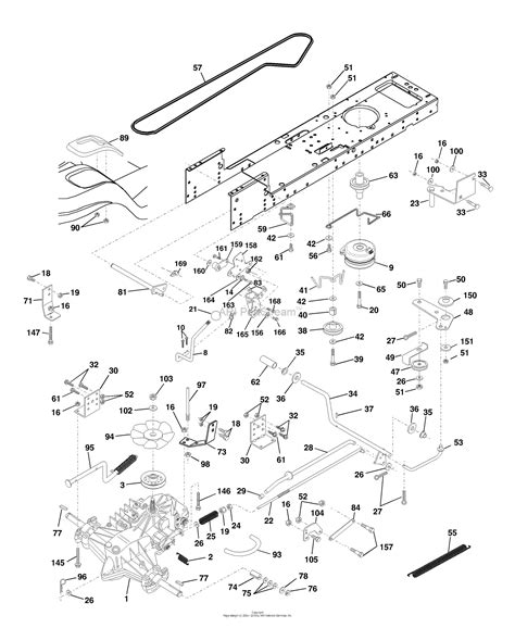 Husqvarna Yth J Parts Diagram For Drive