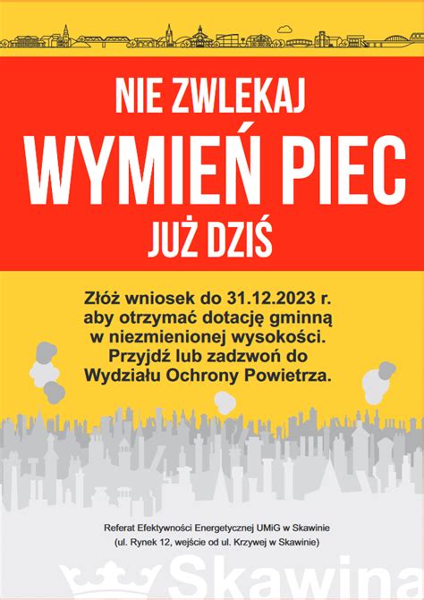 Nie Zwlekaj Z Wniosek Na Wymian Pieca Juz Dzi Urz D Miasta I